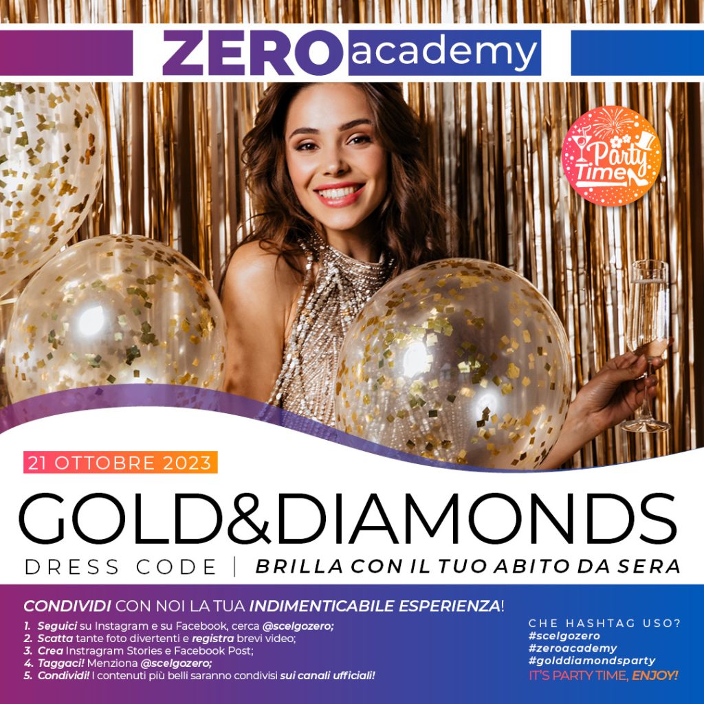 Change Your Life Zero Academy Gold & Diamonds Party